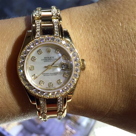 diamond womens rolex